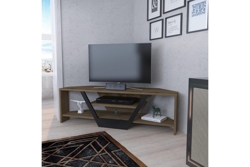 Tv-bänk Zakkum 120x36,8 cm - Brun - Möbler - TV- & Mediamöbler - TV bänk & mediabänk