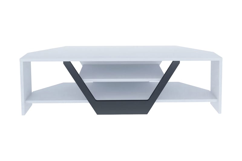 Tv-bänk Zakkum 120x36,8 cm - Vit - Möbler - TV- & Mediamöbler - TV bänk & mediabänk