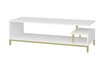 Tv-bänk Zakkum 120x37,6 cm - Guld - Möbler - TV- & Mediamöbler - TV bänk & mediabänk
