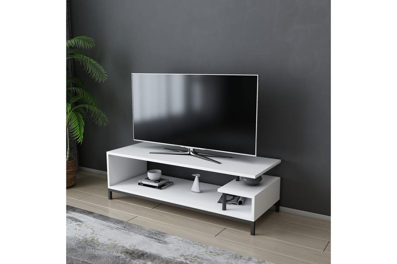 Tv-bänk Zakkum 120x37,6 cm - Svart - Möbler - TV- & Mediamöbler - TV bänk & mediabänk