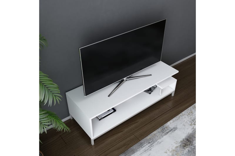 Tv-bänk Zakkum 120x37,6 cm - Vit - Möbler - TV- & Mediamöbler - TV bänk & mediabänk