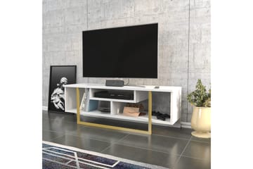 Tv-bänk Zakkum 120x40,2 cm - Guld - Möbler - TV- & Mediamöbler - TV bänk & mediabänk