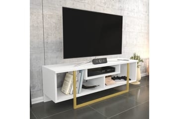 Tv-bänk Zakkum 120x40,2 cm - Guld - Möbler - TV- & Mediamöbler - TV bänk & mediabänk