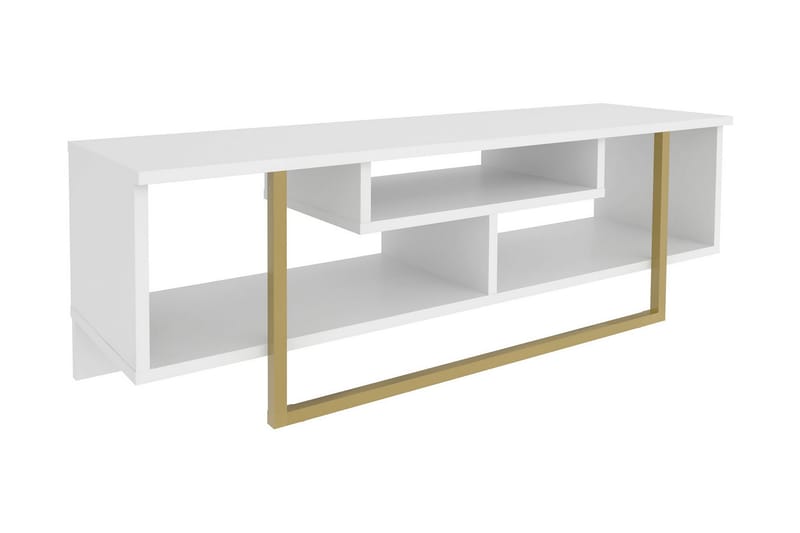 Tv-bänk Zakkum 120x40,2 cm - Guld - TV bänk & mediabänk