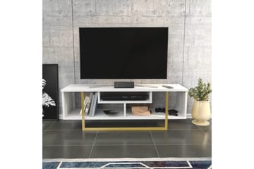 Tv-bänk Zakkum 120x40,2 cm - Guld - Möbler - TV- & Mediamöbler - TV bänk & mediabänk