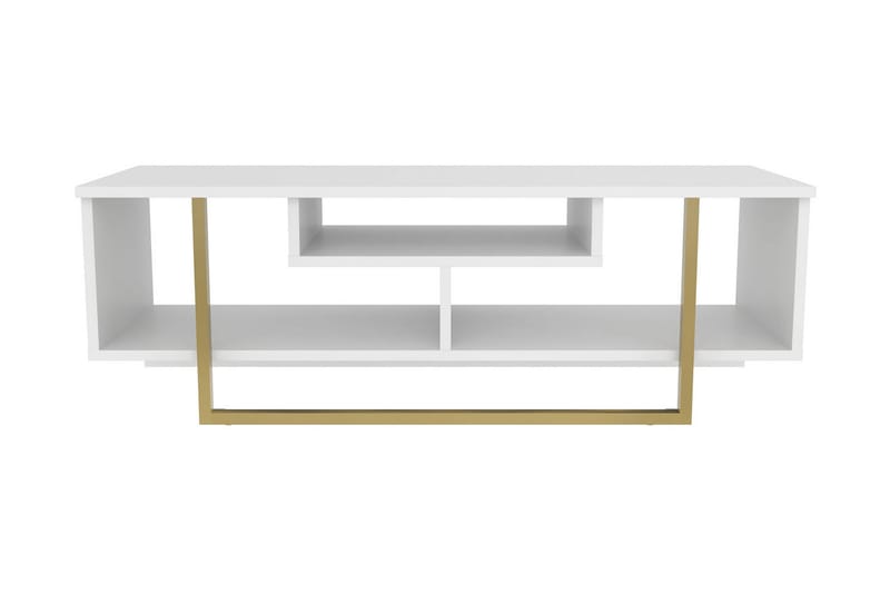 Tv-bänk Zakkum 120x40,2 cm - Guld - Möbler - TV- & Mediamöbler - TV bänk & mediabänk