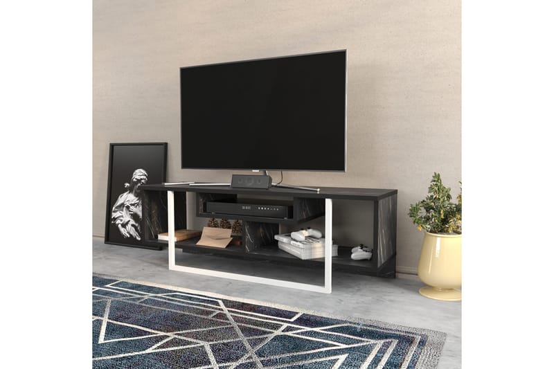 Tv-bänk Zakkum 120x40,2 cm - Svart - Möbler - TV- & Mediamöbler - TV bänk & mediabänk