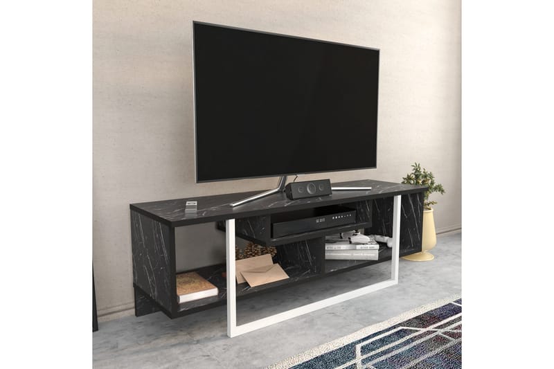 Tv-bänk Zakkum 120x40,2 cm - Svart - Möbler - TV- & Mediamöbler - TV bänk & mediabänk