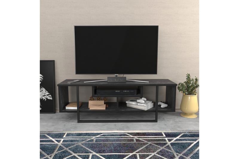 Tv-bänk Zakkum 120x40,2 cm - Svart - Möbler - TV- & Mediamöbler - TV bänk & mediabänk