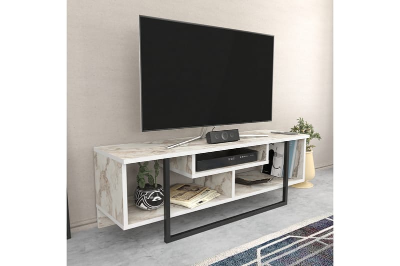 Tv-bänk Zakkum 120x40,2 cm - Vit - Möbler - TV- & Mediamöbler - TV bänk & mediabänk