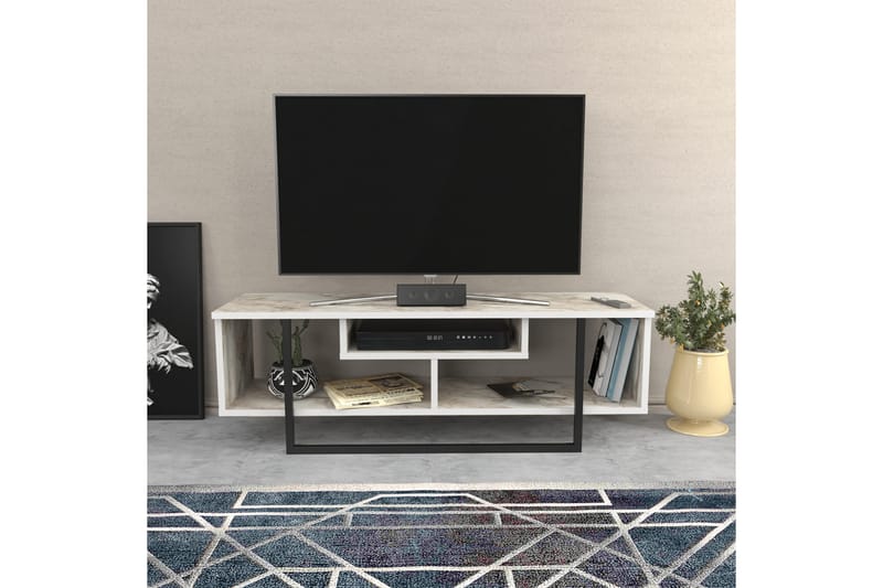 Tv-bänk Zakkum 120x40,2 cm - Vit - Möbler - TV- & Mediamöbler - TV bänk & mediabänk