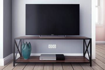 Tv-bänk Zakkum 120x45,7 cm - Brun - Möbler - TV- & Mediamöbler - TV bänk & mediabänk
