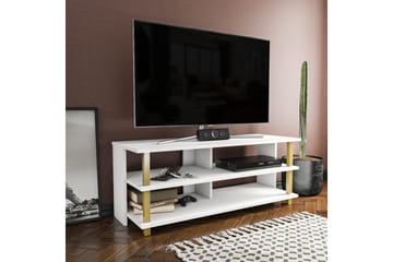 Tv-bänk Zakkum 120x47,4 cm - Guld - Möbler - TV- & Mediamöbler - TV bänk & mediabänk