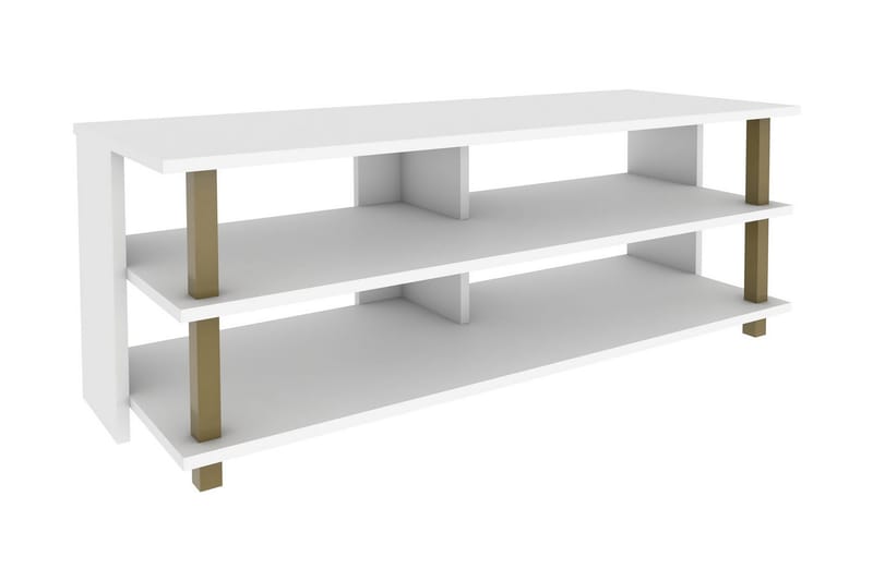 Tv-bänk Zakkum 120x47,4 cm - Guld - Möbler - TV- & Mediamöbler - TV bänk & mediabänk