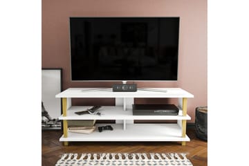 Tv-bänk Zakkum 120x47,4 cm - Guld - Möbler - TV- & Mediamöbler - TV bänk & mediabänk