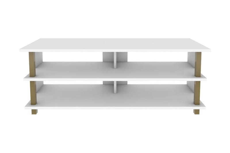Tv-bänk Zakkum 120x47,4 cm - Guld - Möbler - TV- & Mediamöbler - TV bänk & mediabänk