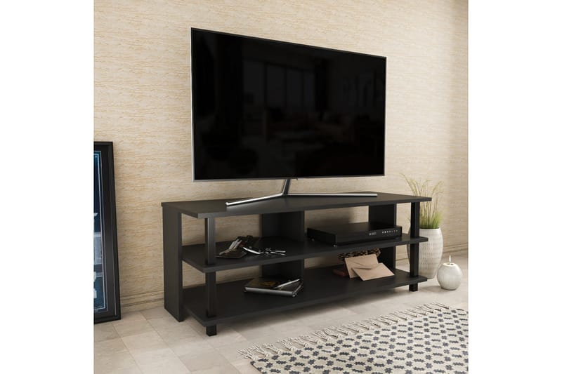 Tv-bänk Zakkum 120x47,4 cm - Svart - Möbler - TV- & Mediamöbler - TV bänk & mediabänk