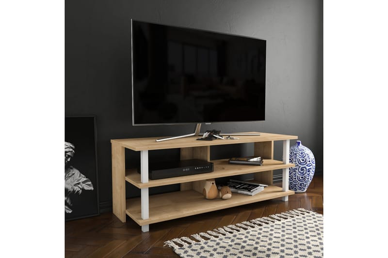 Tv-bänk Zakkum 120x47,4 cm - Vit - Möbler - TV- & Mediamöbler - TV bänk & mediabänk