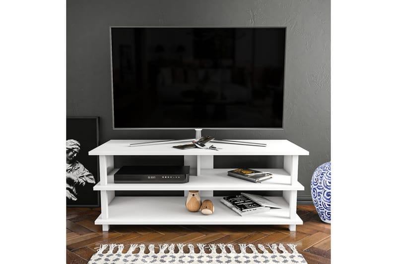 Tv-bänk Zakkum 120x47,4 cm - Vit - Möbler - TV- & Mediamöbler - TV bänk & mediabänk