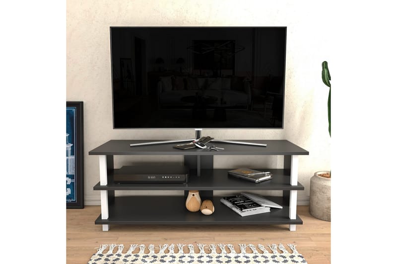Tv-bänk Zakkum 120x47,4 cm - Vit - Möbler - TV- & Mediamöbler - TV bänk & mediabänk