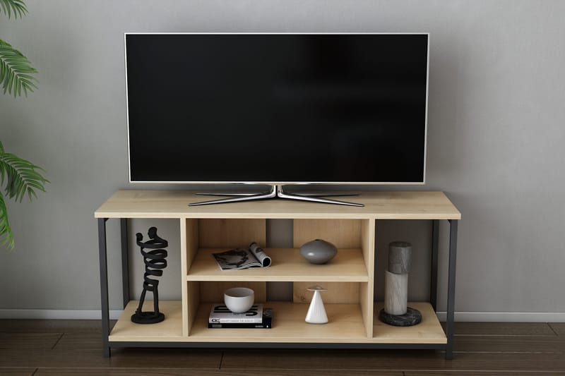 Tv-bänk Zakkum 120x50,8 cm - Svart - TV bänk & mediabänk