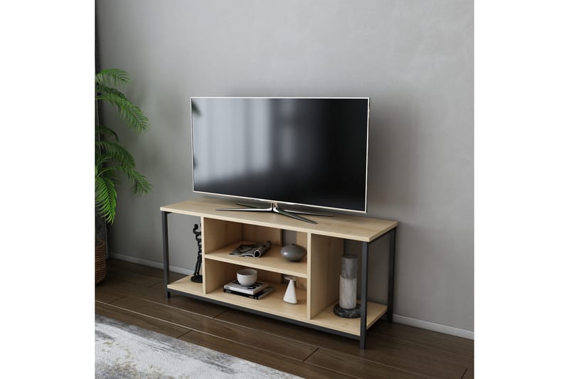 Tv-bänk Zakkum 120x50,8 cm - Svart - Möbler - TV- & Mediamöbler - TV bänk & mediabänk