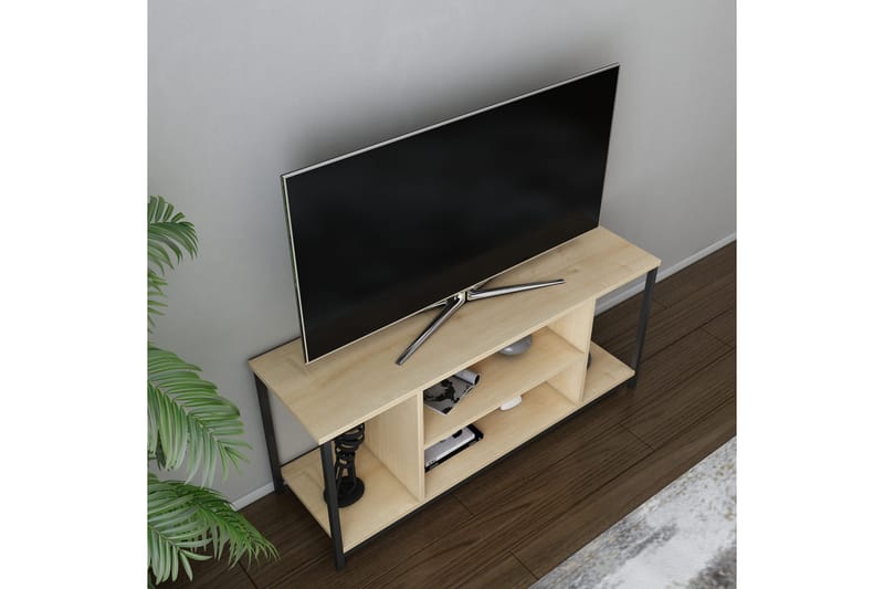 Tv-bänk Zakkum 120x50,8 cm - Svart - TV bänk & mediabänk