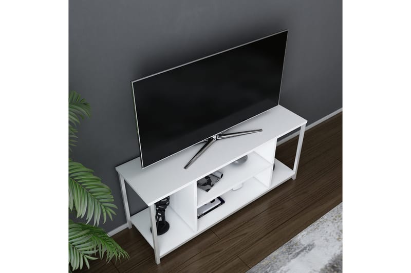 Tv-bänk Zakkum 120x50,8 cm - Vit - TV bänk & mediabänk