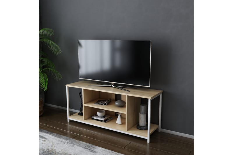 Tv-bänk Zakkum 120x50,8 cm - Vit - Möbler - TV- & Mediamöbler - TV bänk & mediabänk