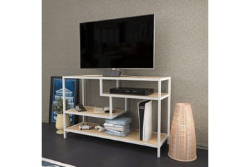 Tv-bänk Zakkum 120x75 cm - Vit - Möbler - TV- & Mediamöbler - TV bänk & mediabänk