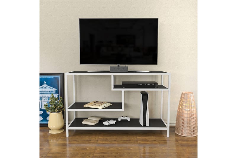 Tv-bänk Zakkum 120x75 cm - Vit - TV bänk & mediabänk