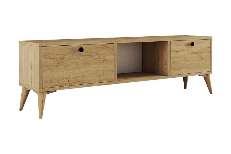 Tv-bänk Zakkum 138x42,6 cm - Brun - Möbler - TV- & Mediamöbler - TV bänk & mediabänk