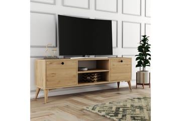 Tv-bänk Zakkum 138x42,6 cm - Brun - Möbler - TV- & Mediamöbler - TV bänk & mediabänk