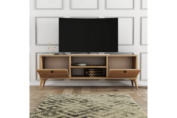 Tv-bänk Zakkum 138x42,6 cm - Brun - Möbler - TV- & Mediamöbler - TV bänk & mediabänk
