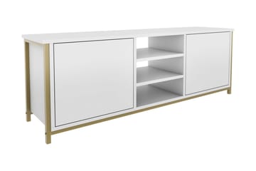 Tv-bänk Zakkum 140x50,8 cm - Guld - Möbler - TV- & Mediamöbler - TV bänk & mediabänk