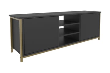 Tv-bänk Zakkum 140x50,8 cm - Guld - Möbler - TV- & Mediamöbler - TV bänk & mediabänk