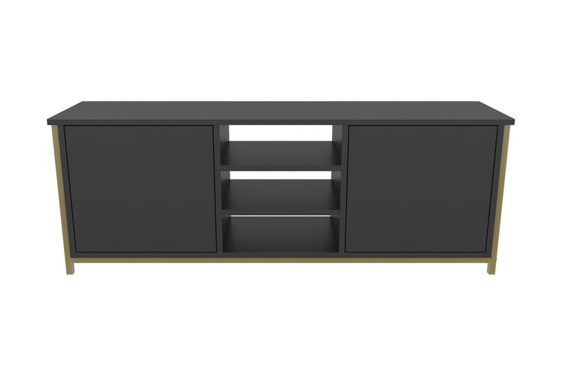 Tv-bänk Zakkum 140x50,8 cm - Guld - Möbler - TV- & Mediamöbler - TV bänk & mediabänk