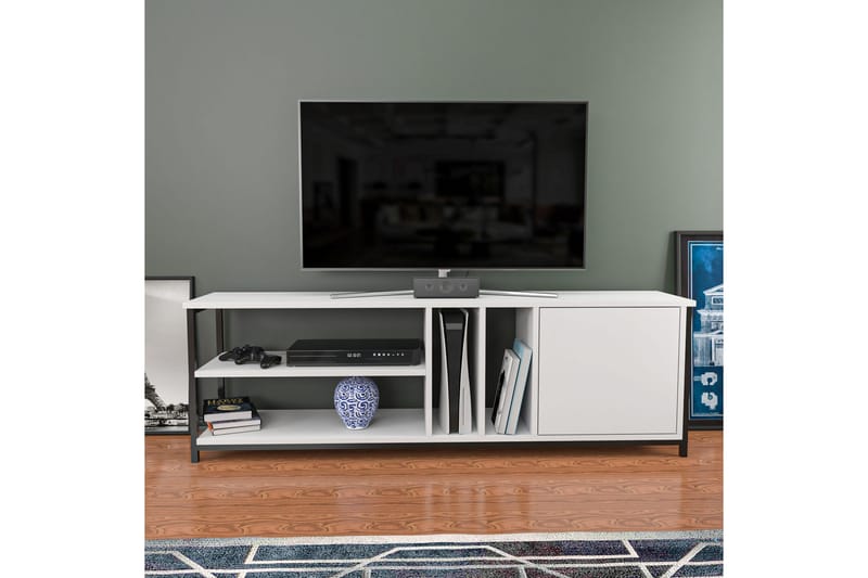Tv-bänk Zakkum 140x50,8 cm - Svart - Möbler - TV- & Mediamöbler - TV bänk & mediabänk