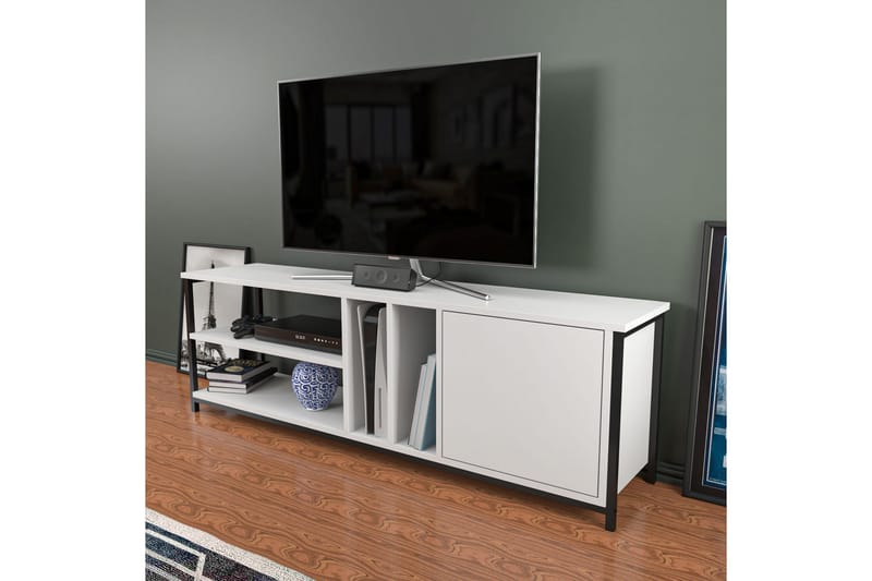 Tv-bänk Zakkum 140x50,8 cm - Svart - Möbler - TV- & Mediamöbler - TV bänk & mediabänk