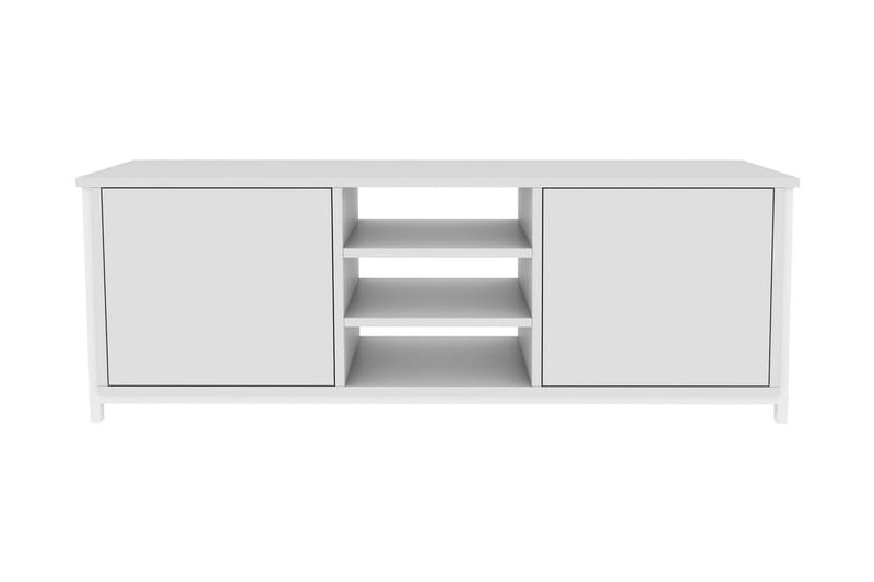Tv-bänk Zakkum 140x50,8 cm - Vit - Möbler - TV- & Mediamöbler - TV bänk & mediabänk