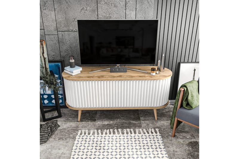 Tv-bänk Zakkum 140x64 cm - Brun - Möbler - TV- & Mediamöbler - TV bänk & mediabänk