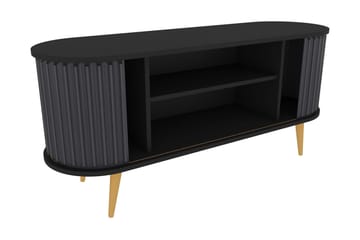 Tv-bänk Zakkum 140x64 cm - Svart - Möbler - TV- & Mediamöbler - TV bänk & mediabänk