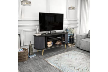 Tv-bänk Zakkum 140x64 cm - Svart - Möbler - TV- & Mediamöbler - TV bänk & mediabänk
