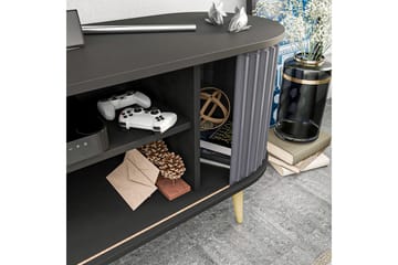 Tv-bänk Zakkum 140x64 cm - Svart - Möbler - TV- & Mediamöbler - TV bänk & mediabänk