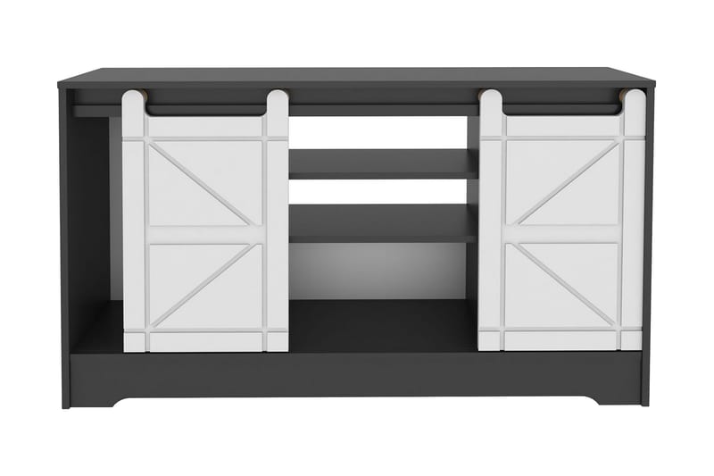 Tv-bänk Zakkum 140x85 cm - Grå - Möbler - TV- & Mediamöbler - TV bänk & mediabänk