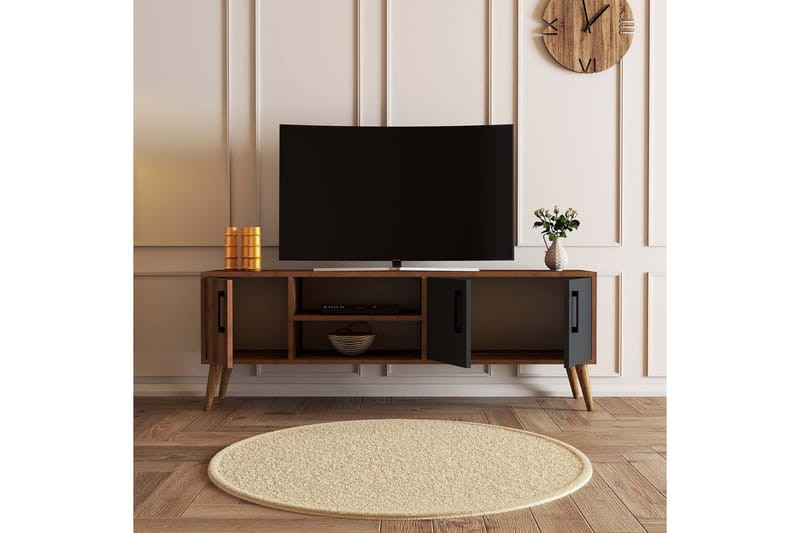 Tv-bänk Zakkum 150x52 cm - Brun - Möbler - TV- & Mediamöbler - TV bänk & mediabänk