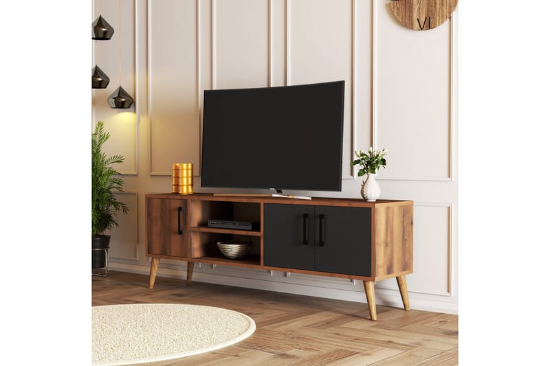 Tv-bänk Zakkum 150x52 cm - Brun - Möbler - TV- & Mediamöbler - TV bänk & mediabänk