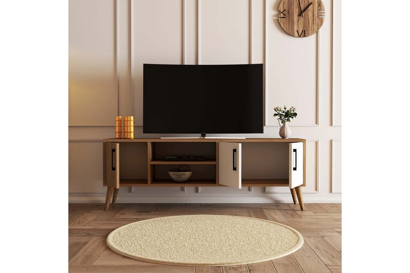 Tv-bänk Zakkum 150x52 cm - Brun - TV bänk & mediabänk