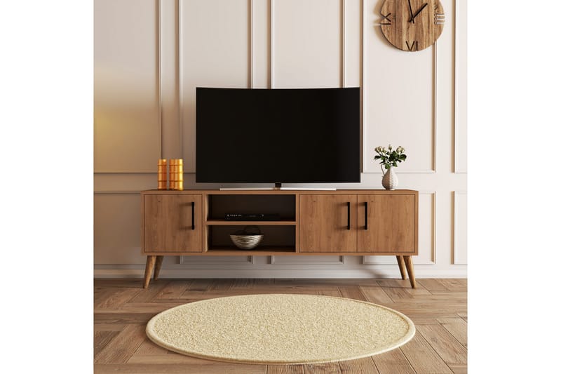 Tv-bänk Zakkum 150x52 cm - Brun - Möbler - TV- & Mediamöbler - TV bänk & mediabänk