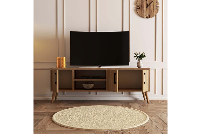 Tv-bänk Zakkum 150x52 cm - Brun - TV bänk & mediabänk